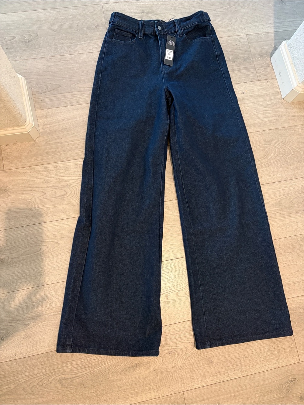 Wide Leg Dark Blue Women's Jeans